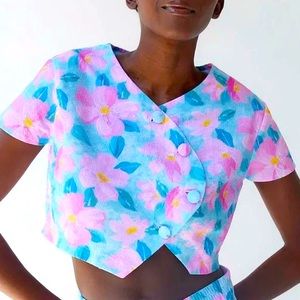 TACH Onlena Linen Floral Set